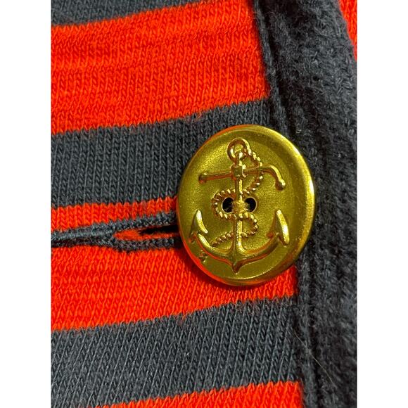 Cabi Knit Revoir Yacht Button Knit Blazer Womens Small Nautical Red Blue Stripes - Picture 8 of 12